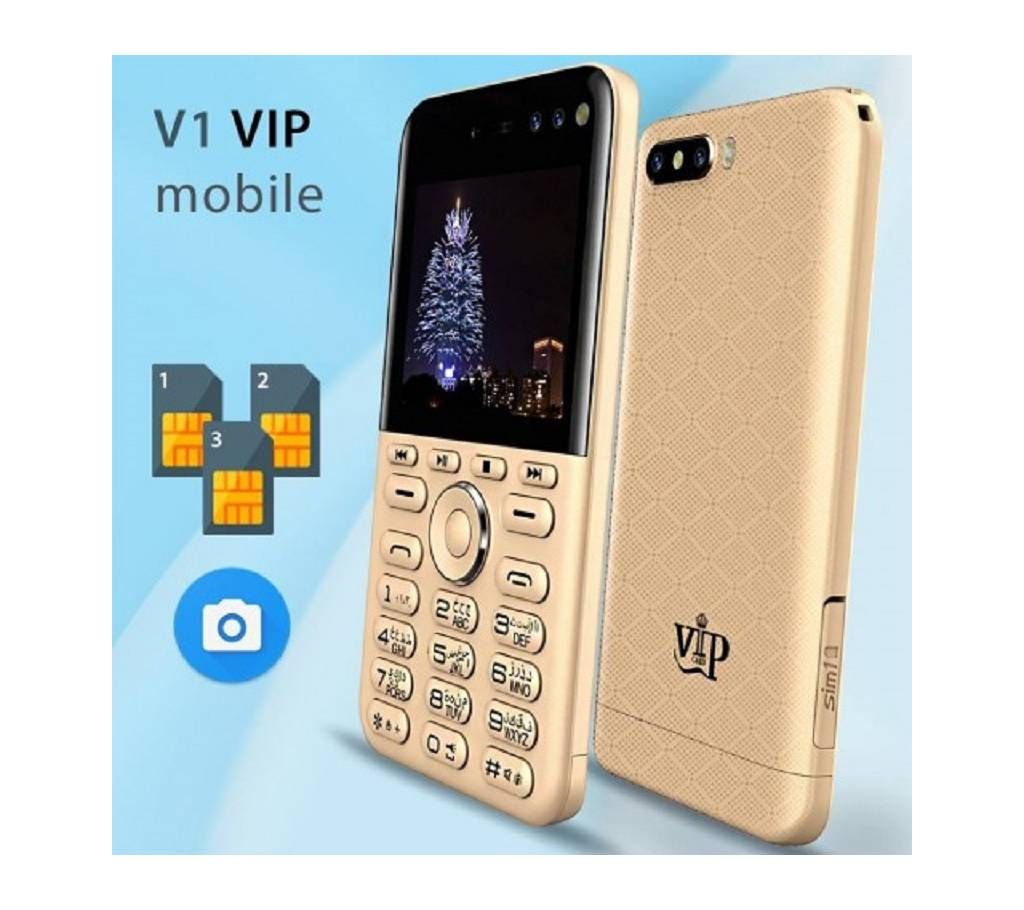 VIP V1 3-Sim 4 Camera Phone