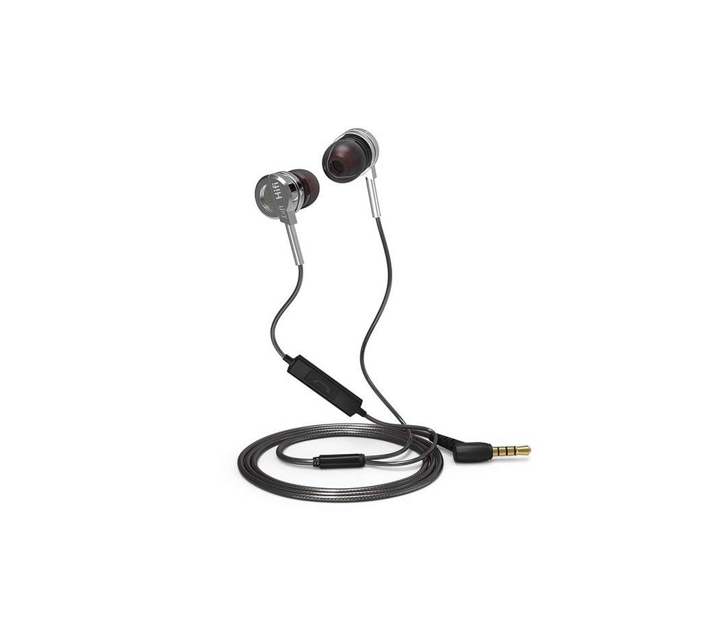 QKZ In Ear DM9 Metal Grey Zinc Alloy Hi Fi Wired 3.5mm Earphones
