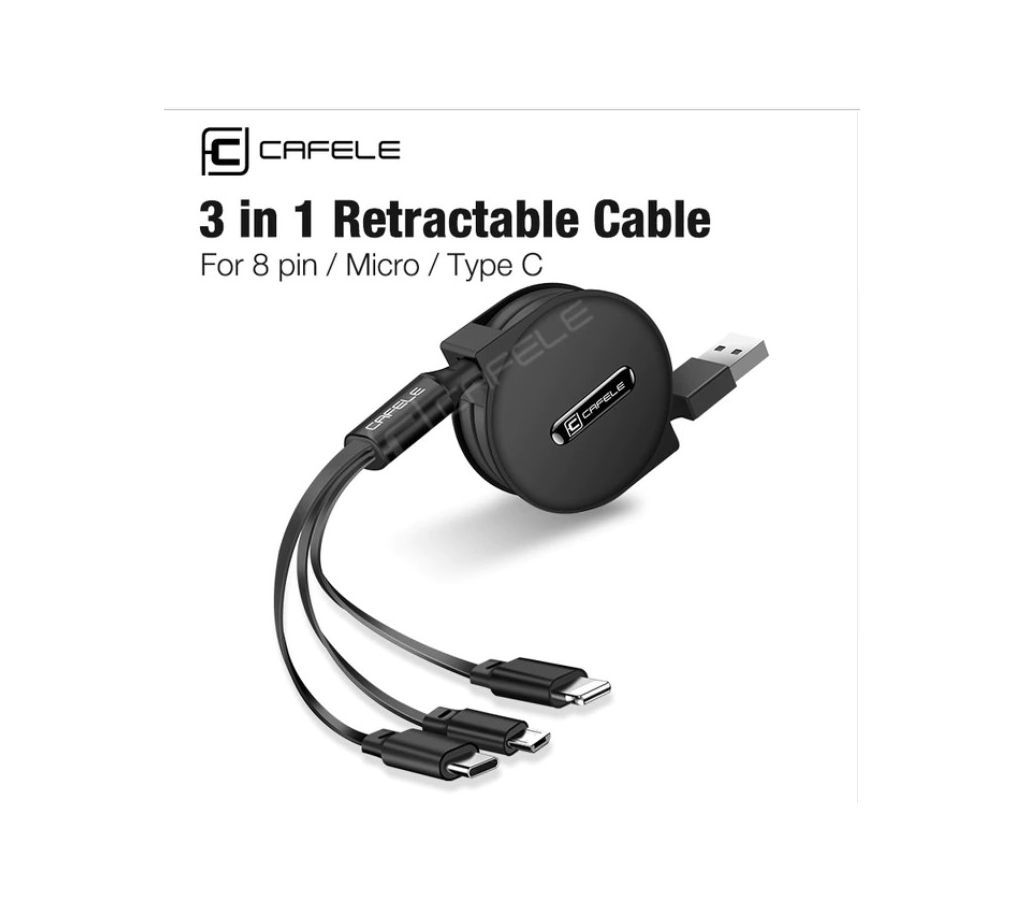 CAFELE Micro 3 in 1 USB Cable