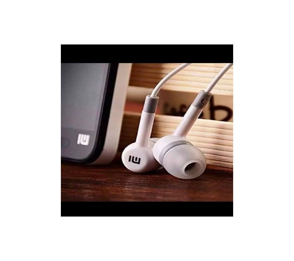 High Quality MI2 In-ear Headphone Mini Earphone - White