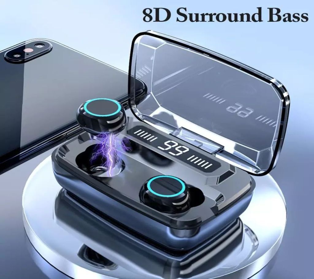 M11 TWS Wireless Earphone LED Digital Display Touch 5.0 IPX7 Waterproof Mini Wireless Bluetooth Headset Headphone - AGF