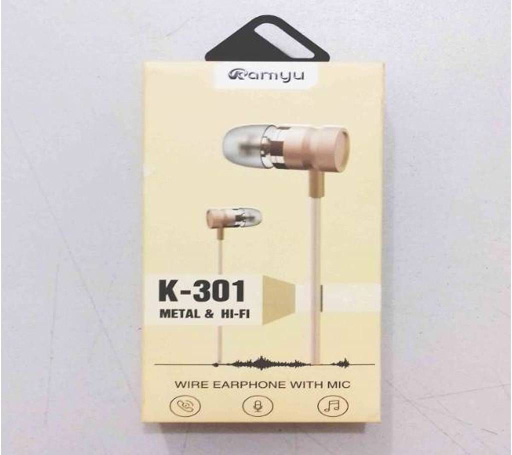 In ear earphone k-301