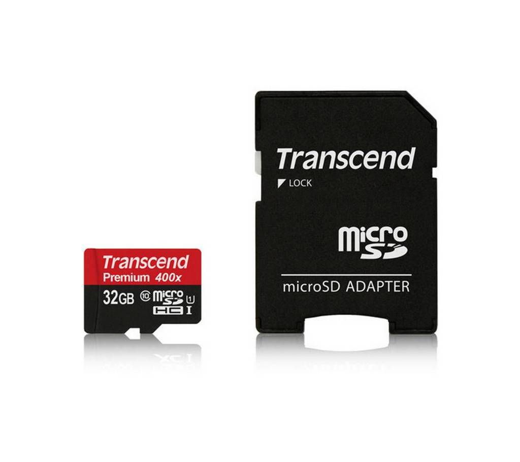 TRANSCEND FLASH CARD MICROSDXC/SDHC CLASS 32gb