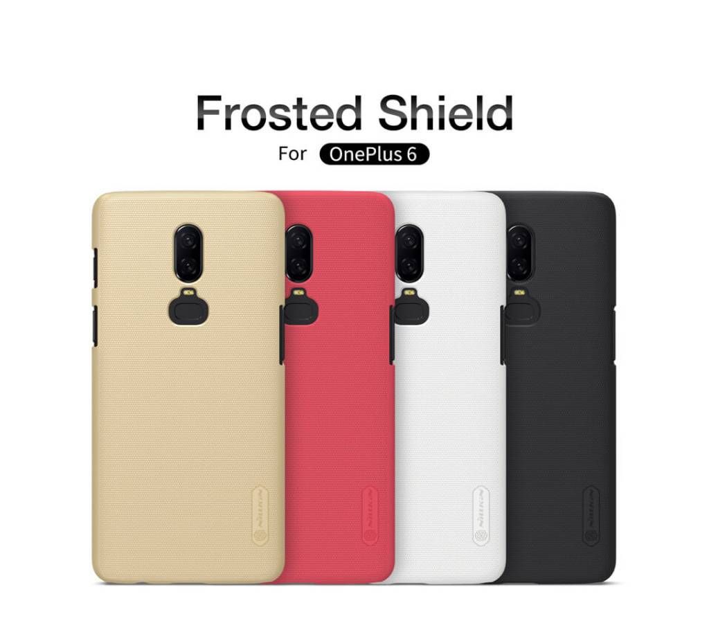 Nillkin Super Frosted Shield Matte cover case for Oneplus 6 (Screen Protector Free)