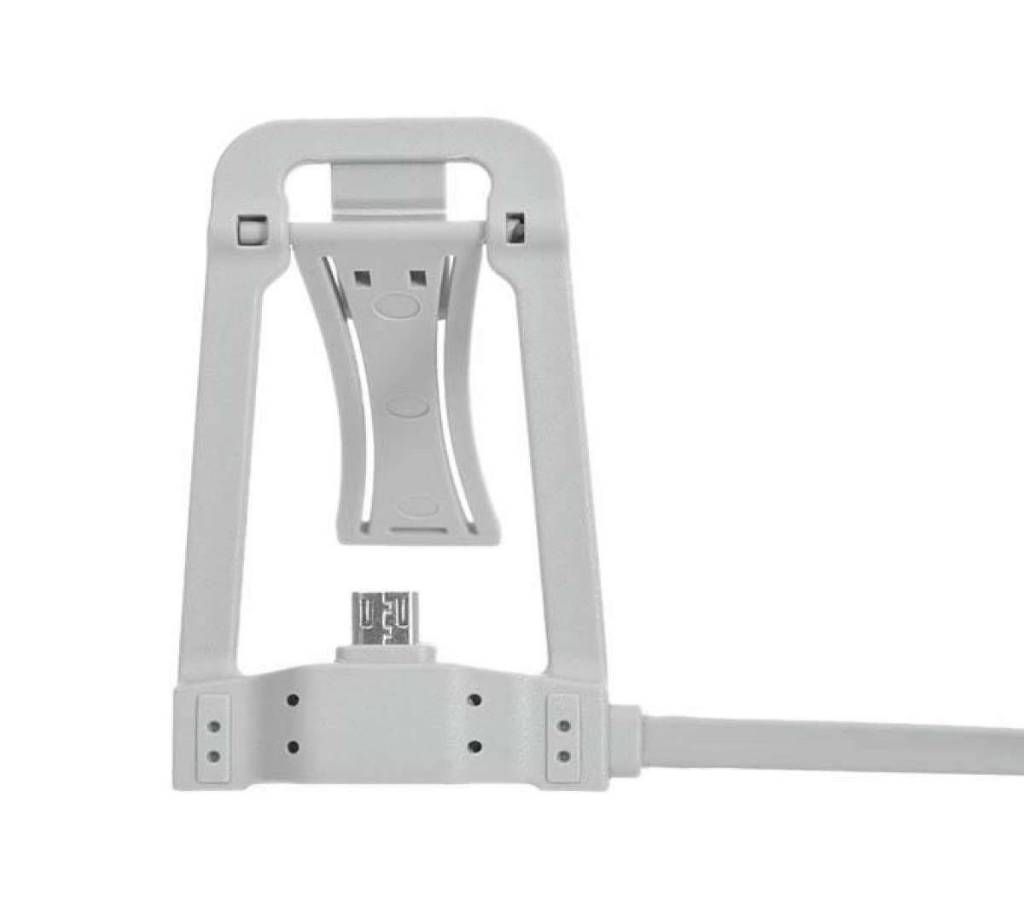 Multi Function Stand USB Data Flat Cable - White