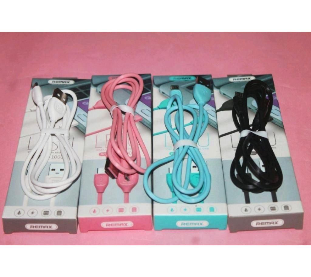 Remax data cable black color 1 piece 