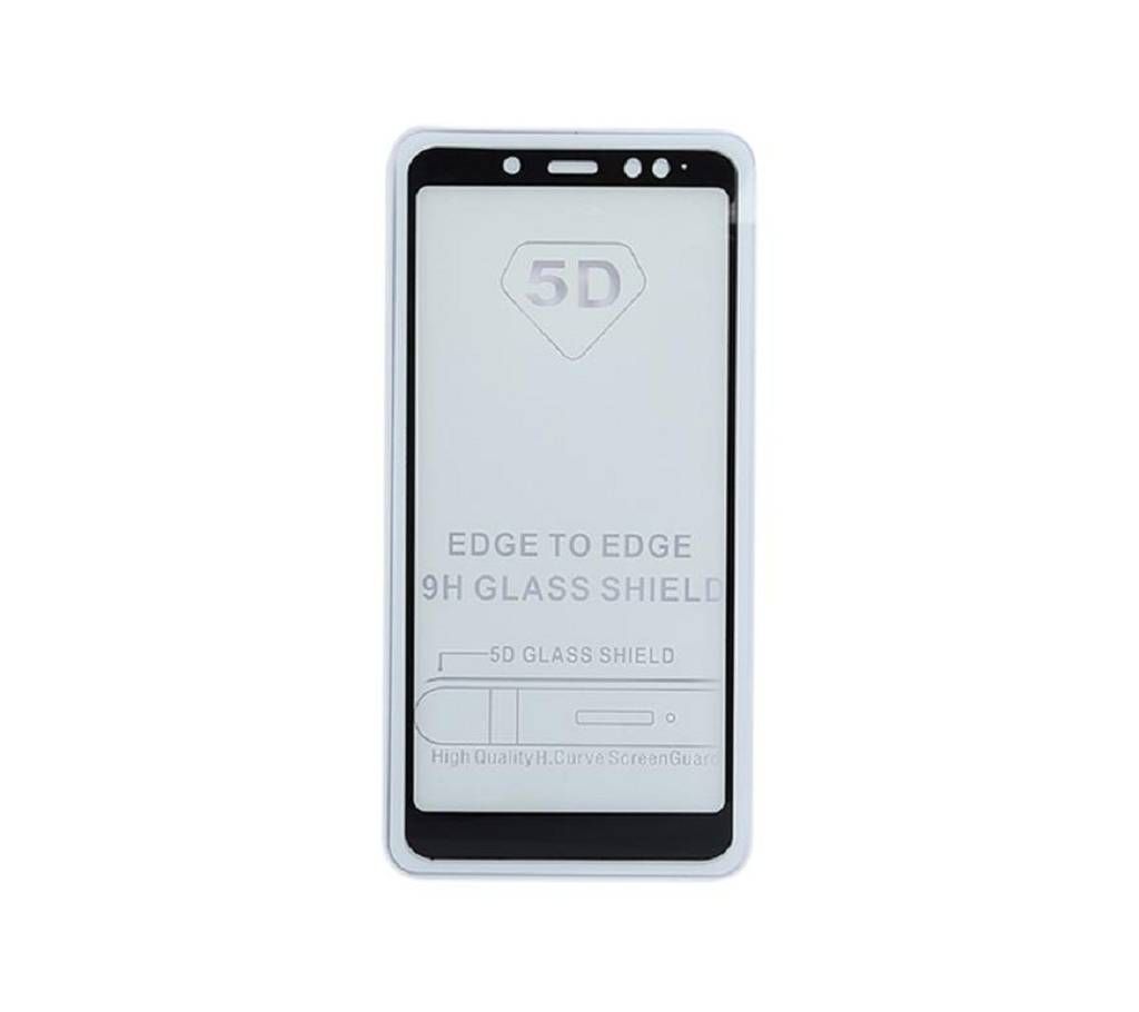5D 9H Tempered Glass Screen Protector for Xiaomi Redmi Note 5 Pro -Black