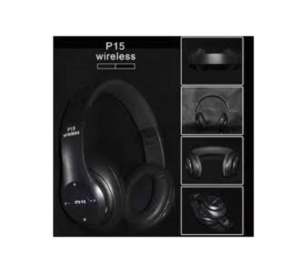 P15 Wireless Bluetooth 4.2 Stereo Headphone Headset For Mobile Phones