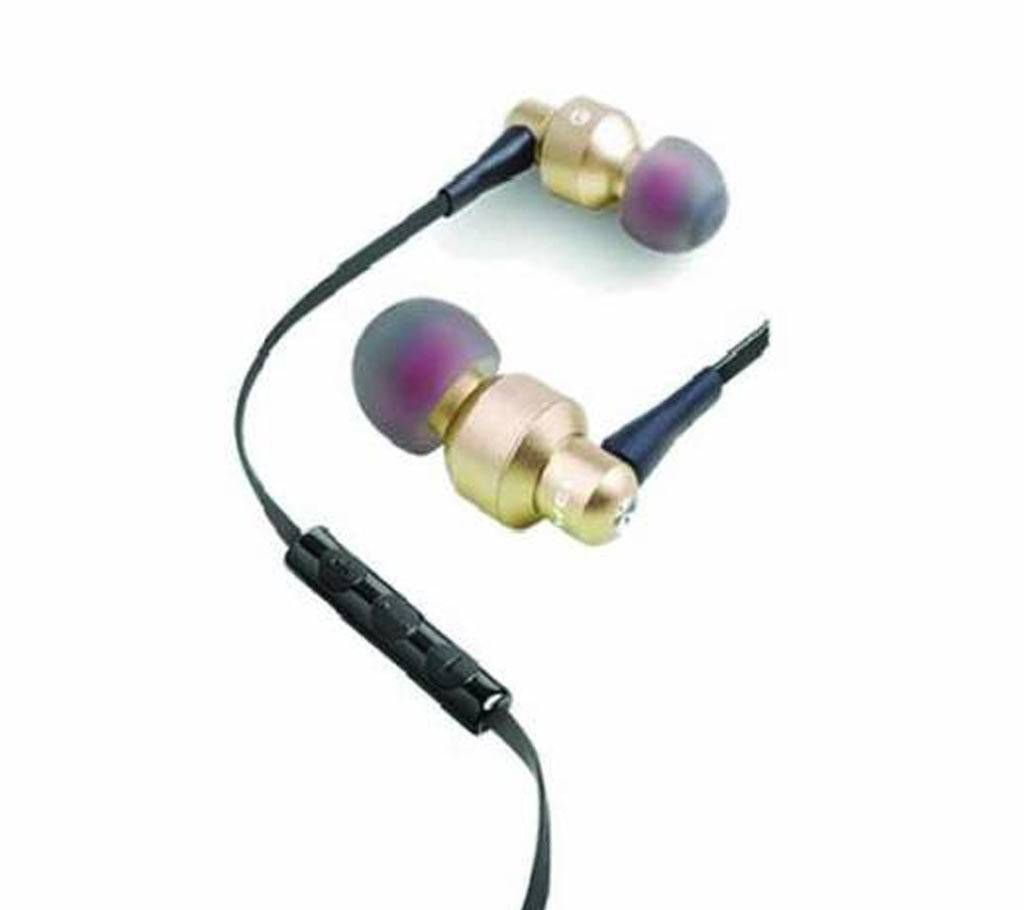 Awei ES-50TY Metal Stereo Earphones W/ Mic-Gold