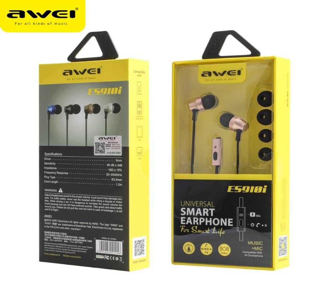 100% original Awei earphone