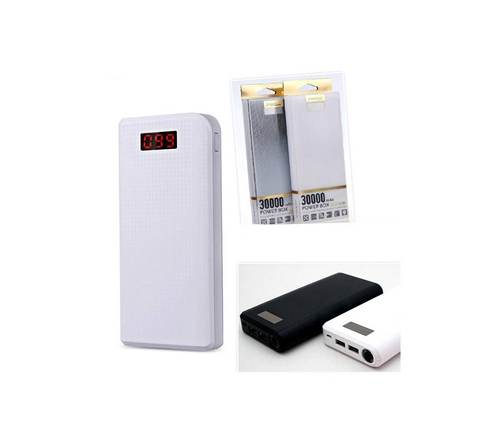 Proda 30000mAh power bank With LED Display