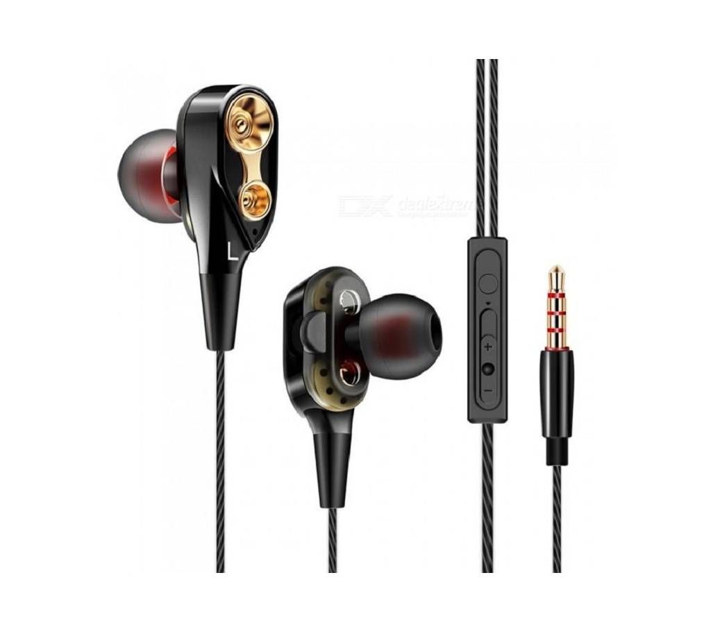 CK8 Dual Driver Audifonos Stereo Bass Sport Earphones
