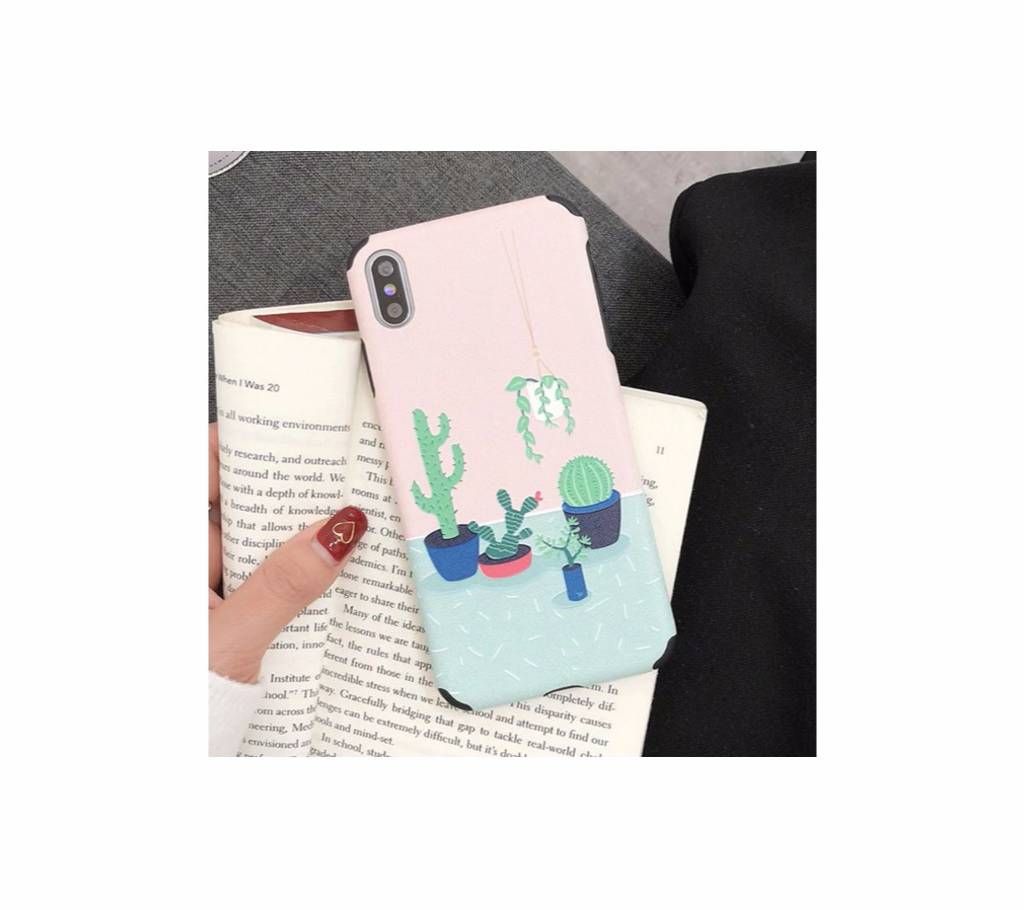 3D Relief Cactus Soft Anti-knock Cases For iPhone  X