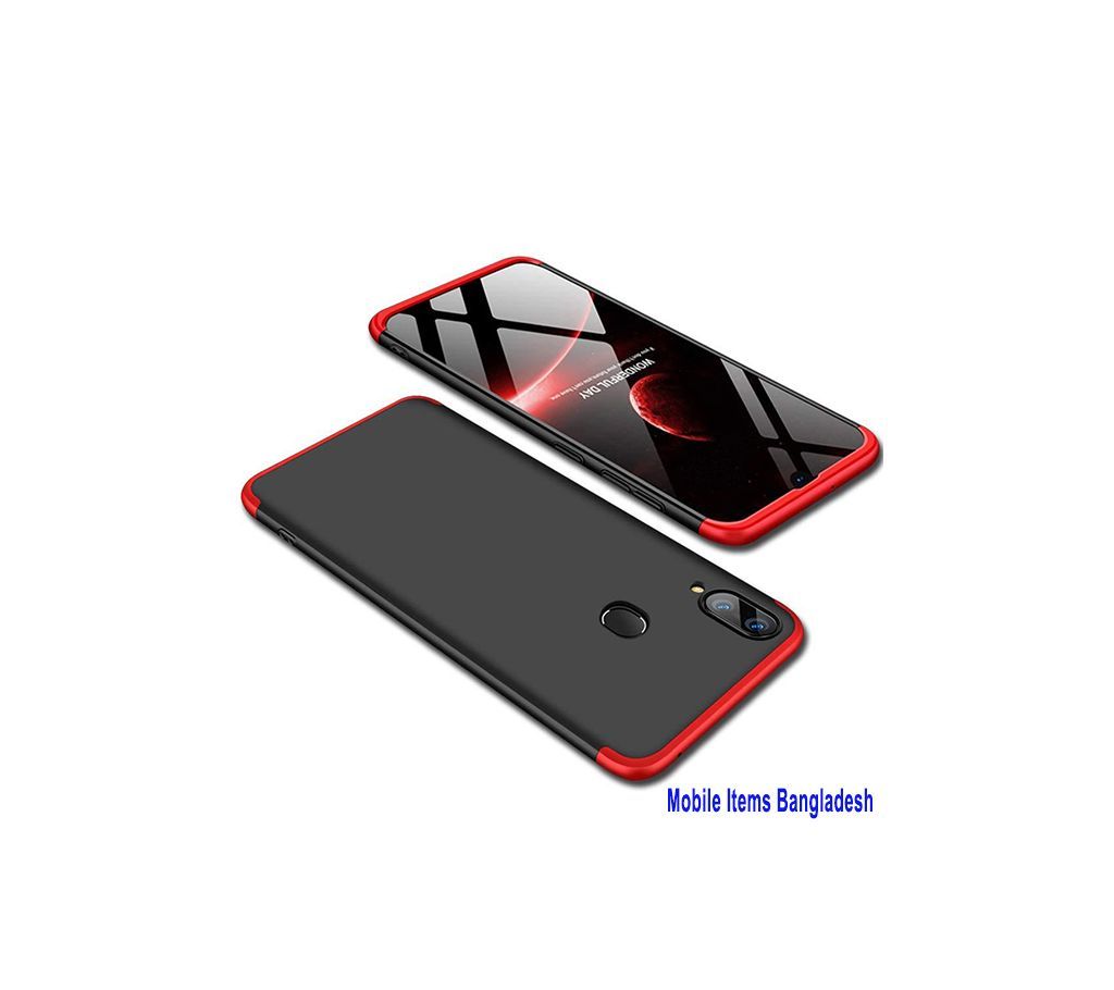  360 Degree Phone Case-Black and Red For Samsung Galaxy A20