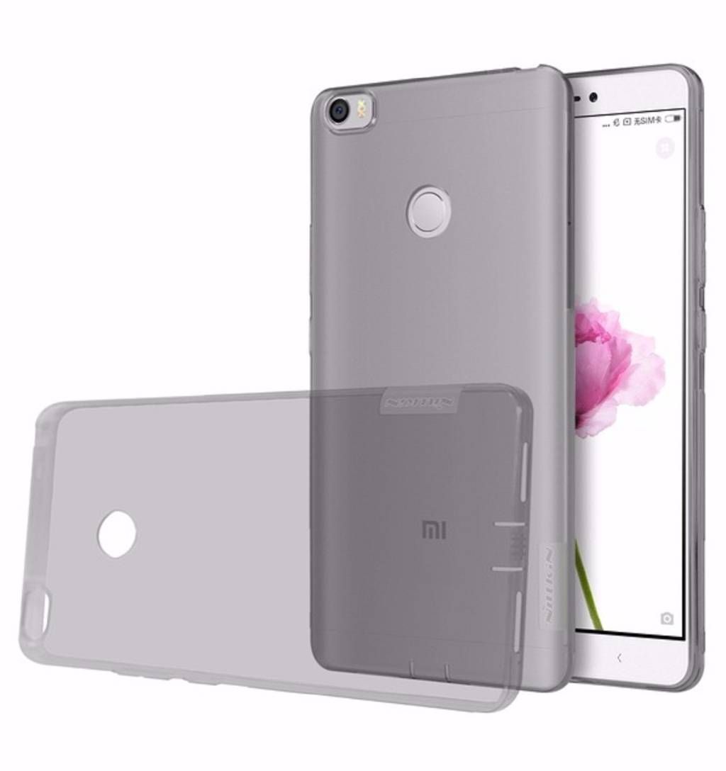 Clear TPU Soft Case For mi max- Transparent