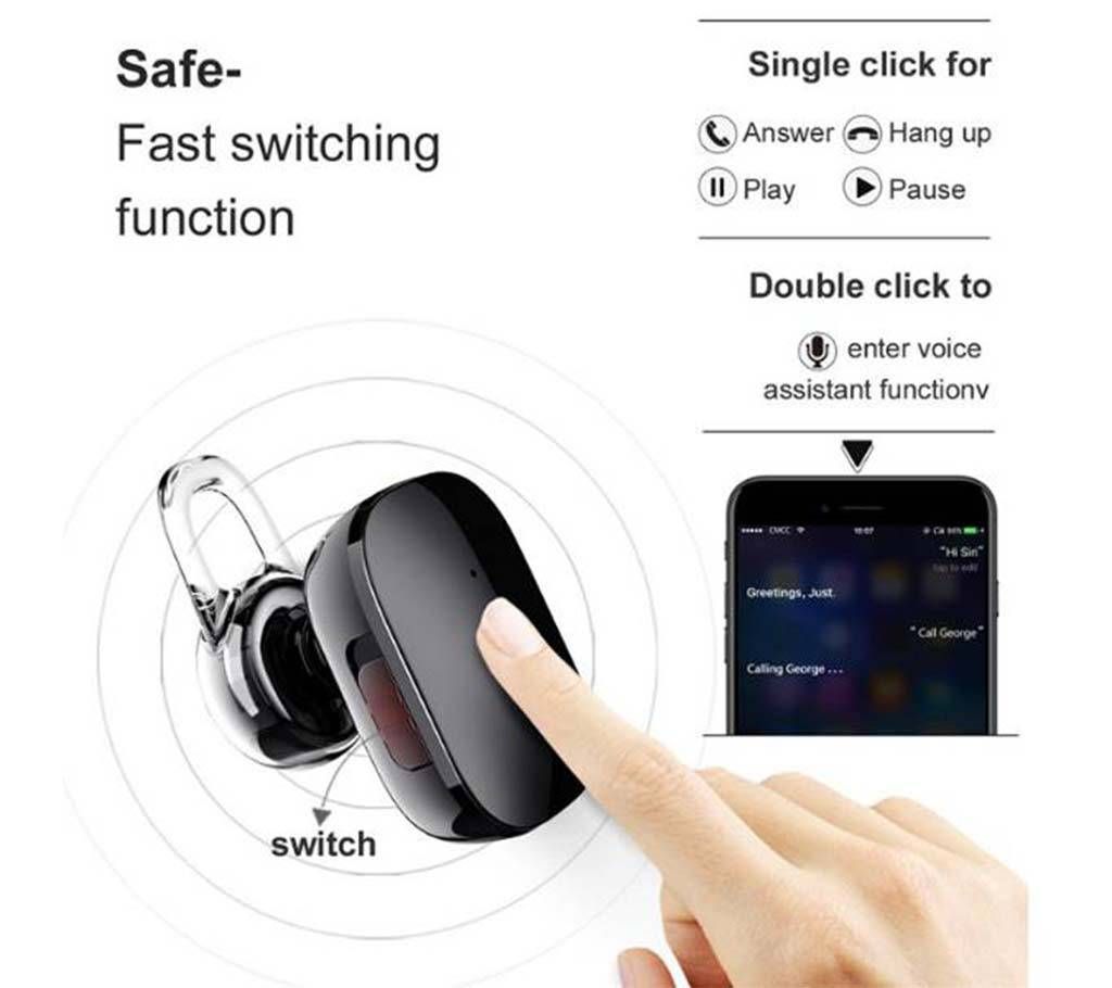 Baseus A02 Mini Single Hands-free Bluetooth Headset with Mic