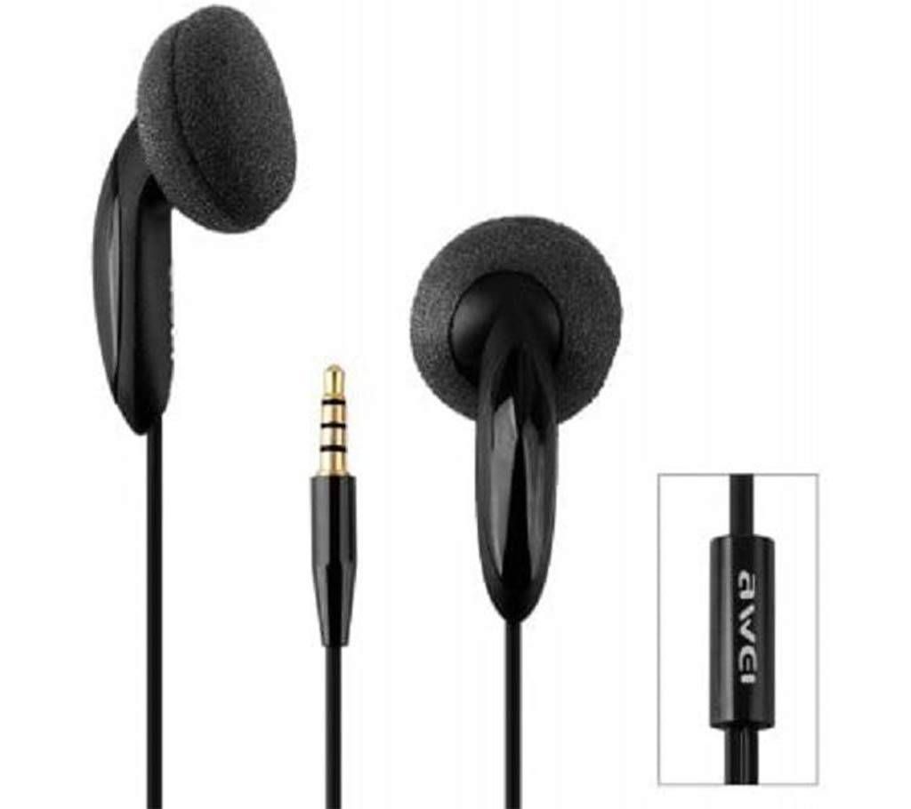 Awei ES12i 1.2m Cable Design Noise Isolation In Ear Earphone