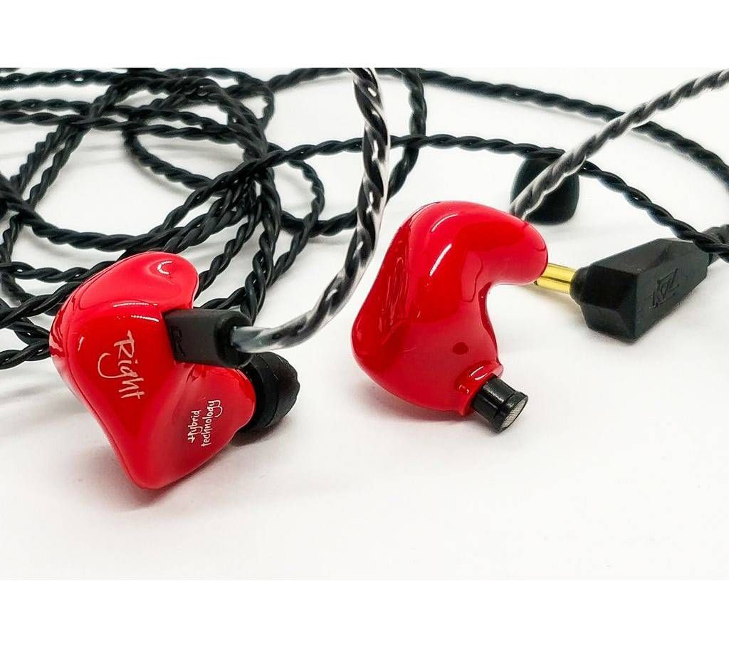 KZ ZS4 Dual Driver Earphone Wire Upgrade able