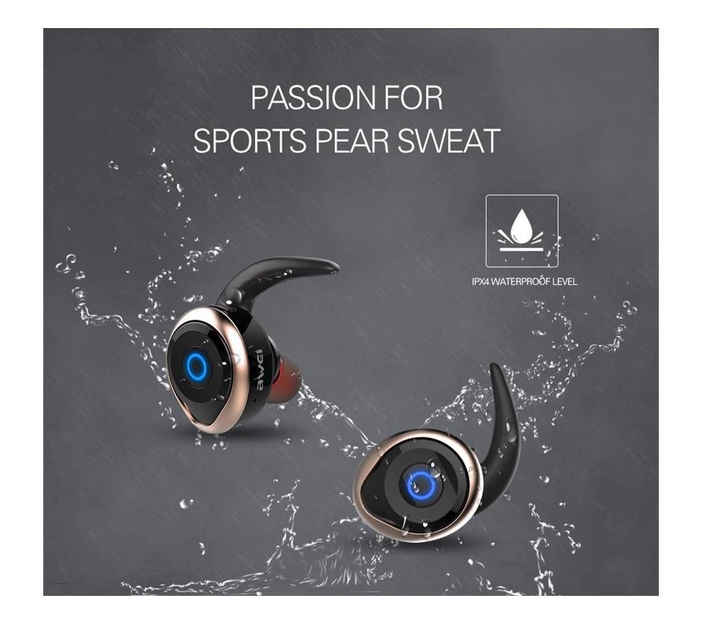 Awei T1 Dual 4.2 True Wireless Waterproof Bluetooth Sport Headset
