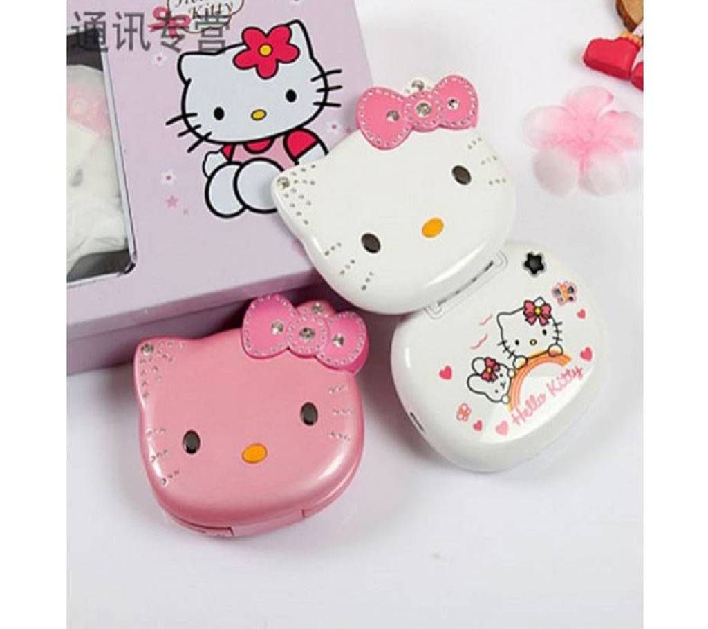 Hello Kitty K688 Mini Flip Phone Dual Sim LED Light