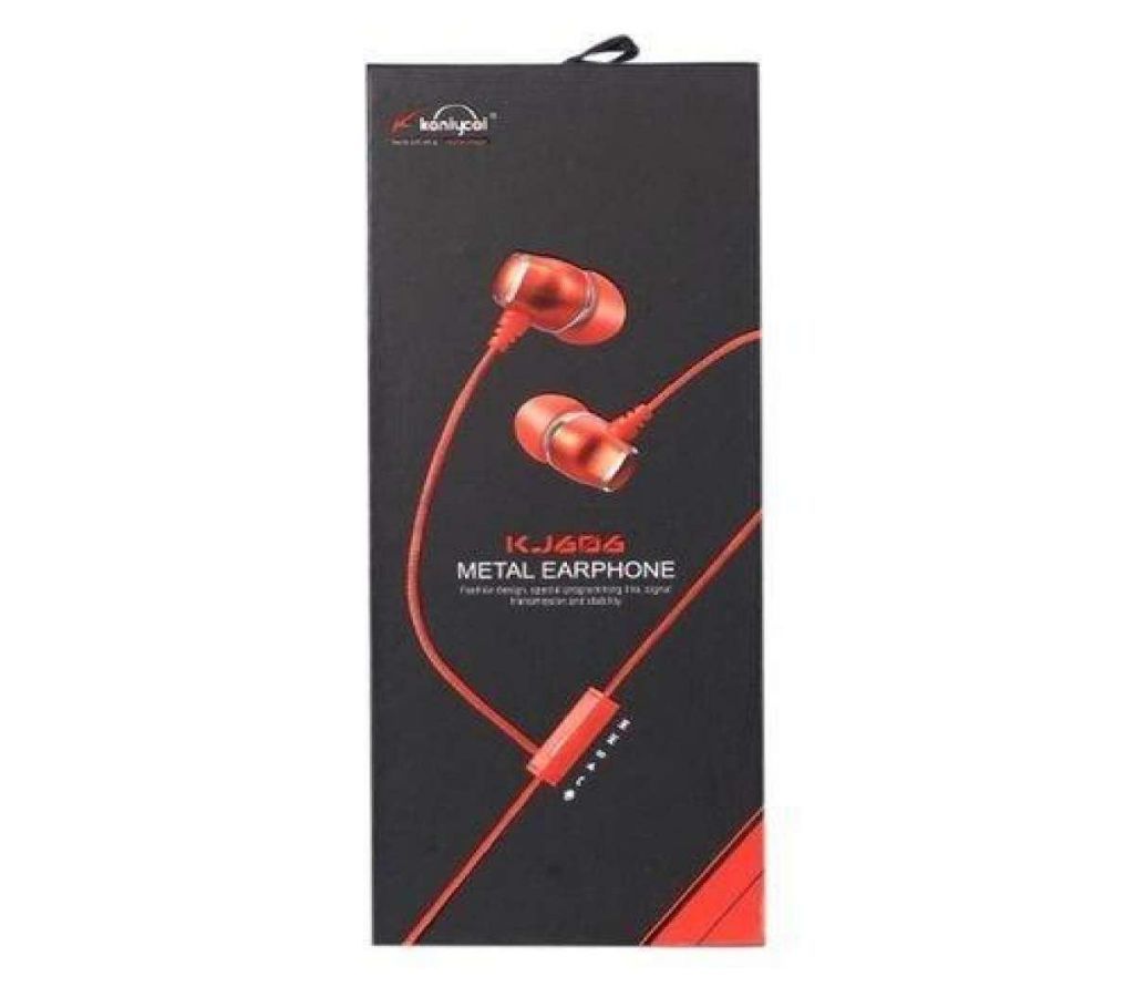 KJ-606 In-Ear Earphone - Red