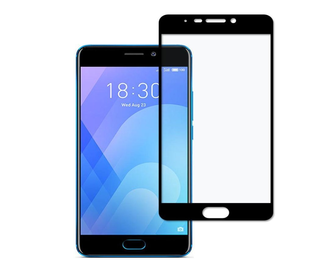 Dayspirit Tempered Glass Screen Protector for Meizu M6 Note - Black