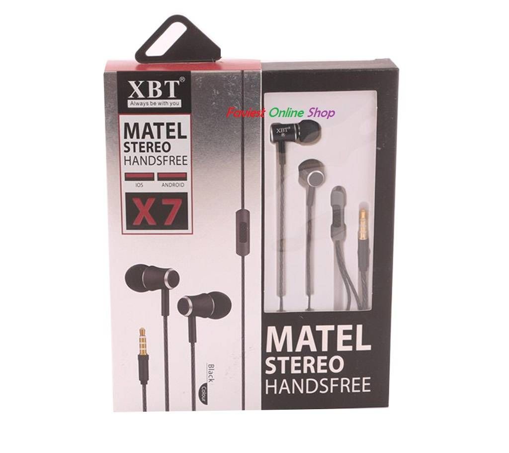 Matel Stereo  In-ear earphones (X7)