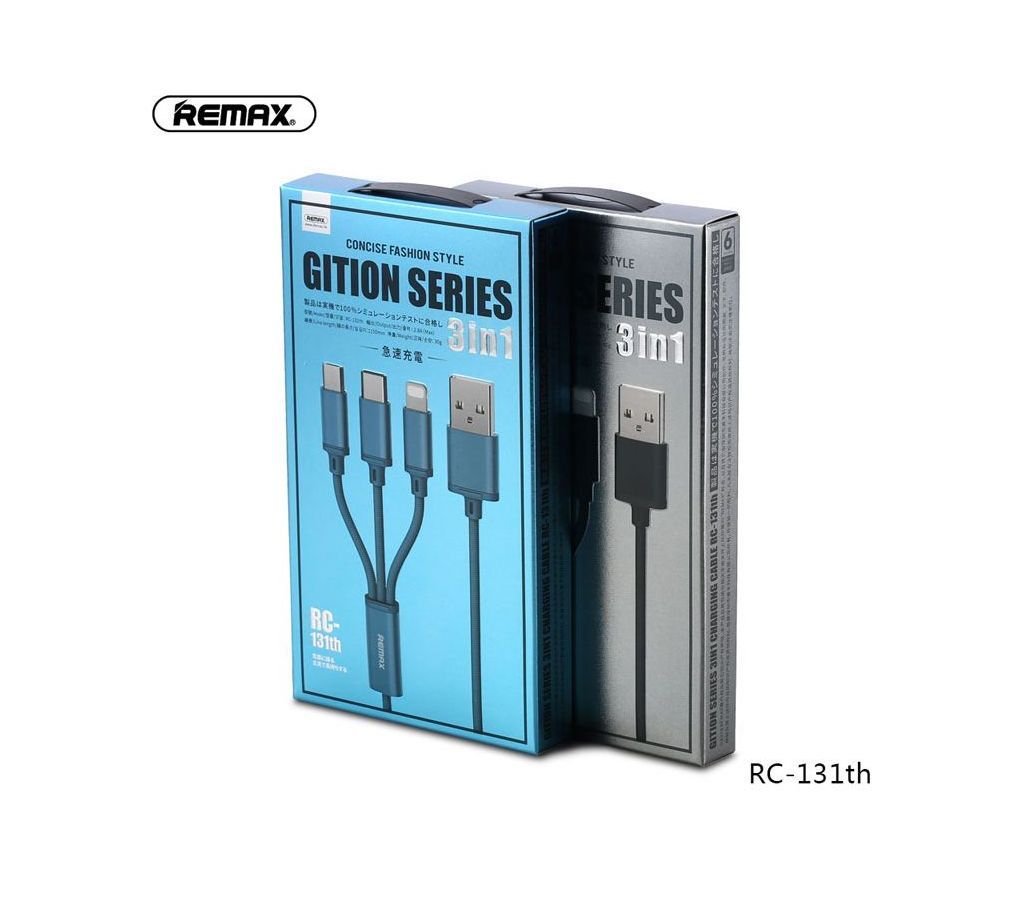 REMAX RC-131TH GITION SERIES 3 IN 1 CHARGING CABLE