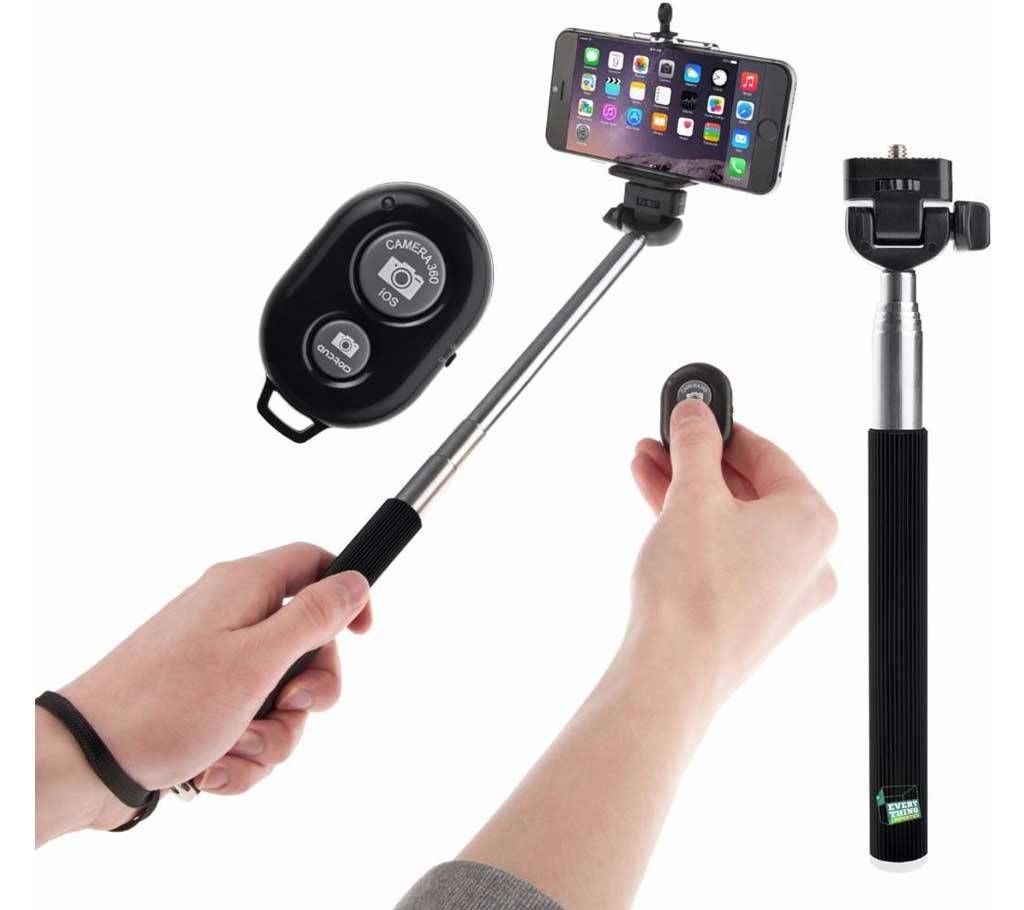 Bluetooth selfie stick with remote 