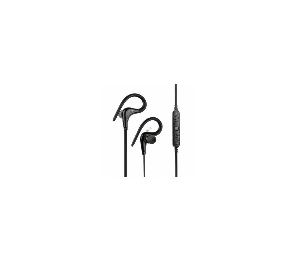 Awei A890BL 110dB Ear-Hook Hands-free Bluetooth Headset with Mic (Black)