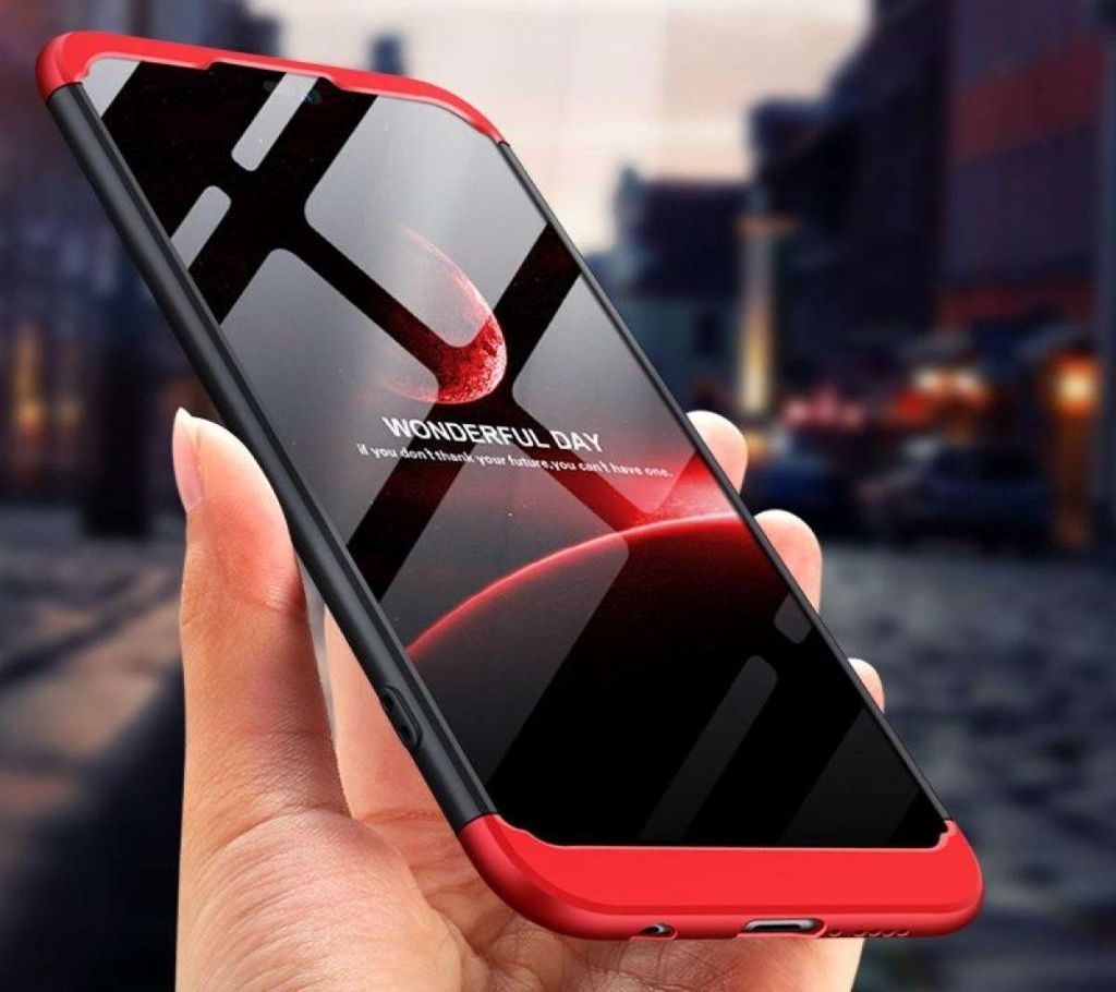 GKK Protective Case for Oneplus 6 Back Cover 3 in 1 Plastic 360 protection Armor Phone Cover