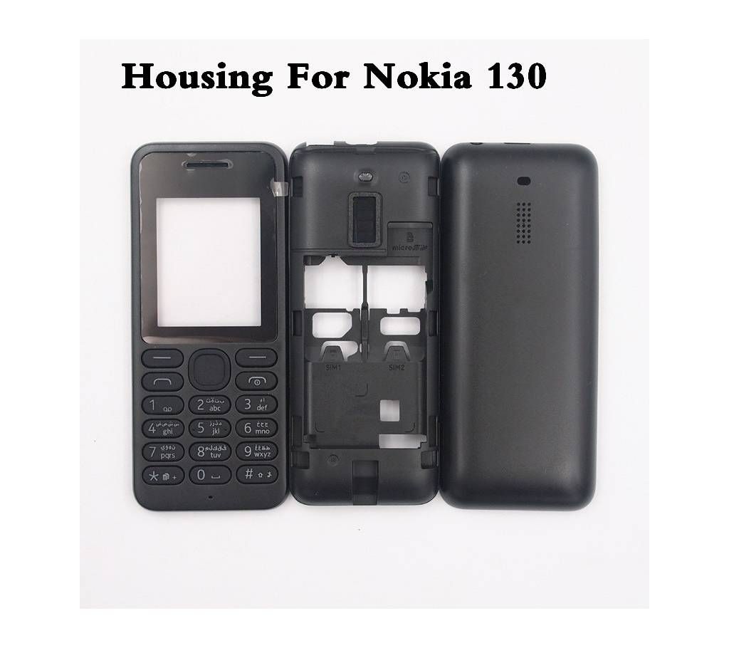 Mobile Casing With English Keypad For Nokia asha 130