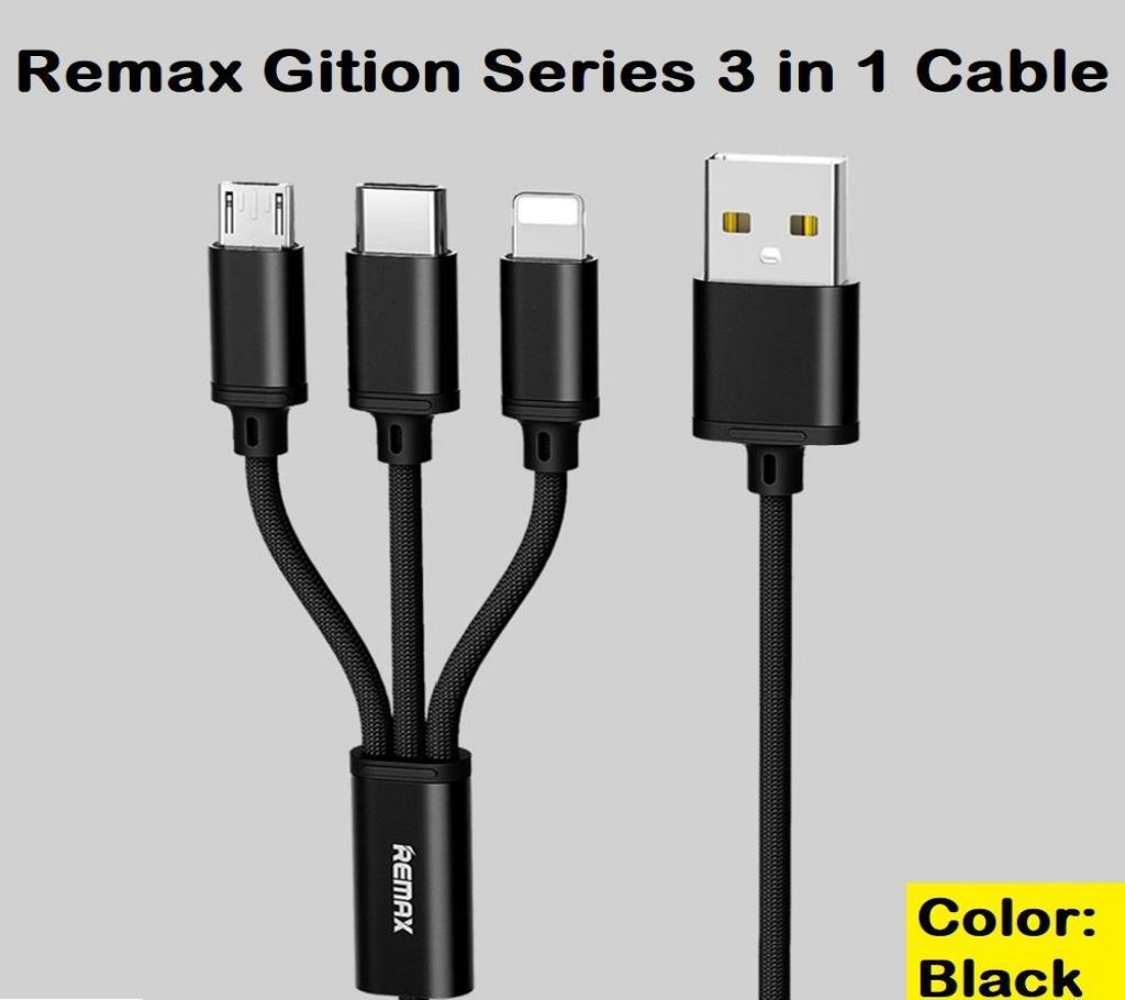 REMAX RC-131th GITION SERIES 3-IN-1 (MICRO/LIGHTENING/TYPE-C) DATA CABLE