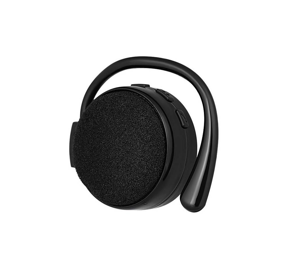 China Mini 502 Earhook Bluetooth Earphone - Black