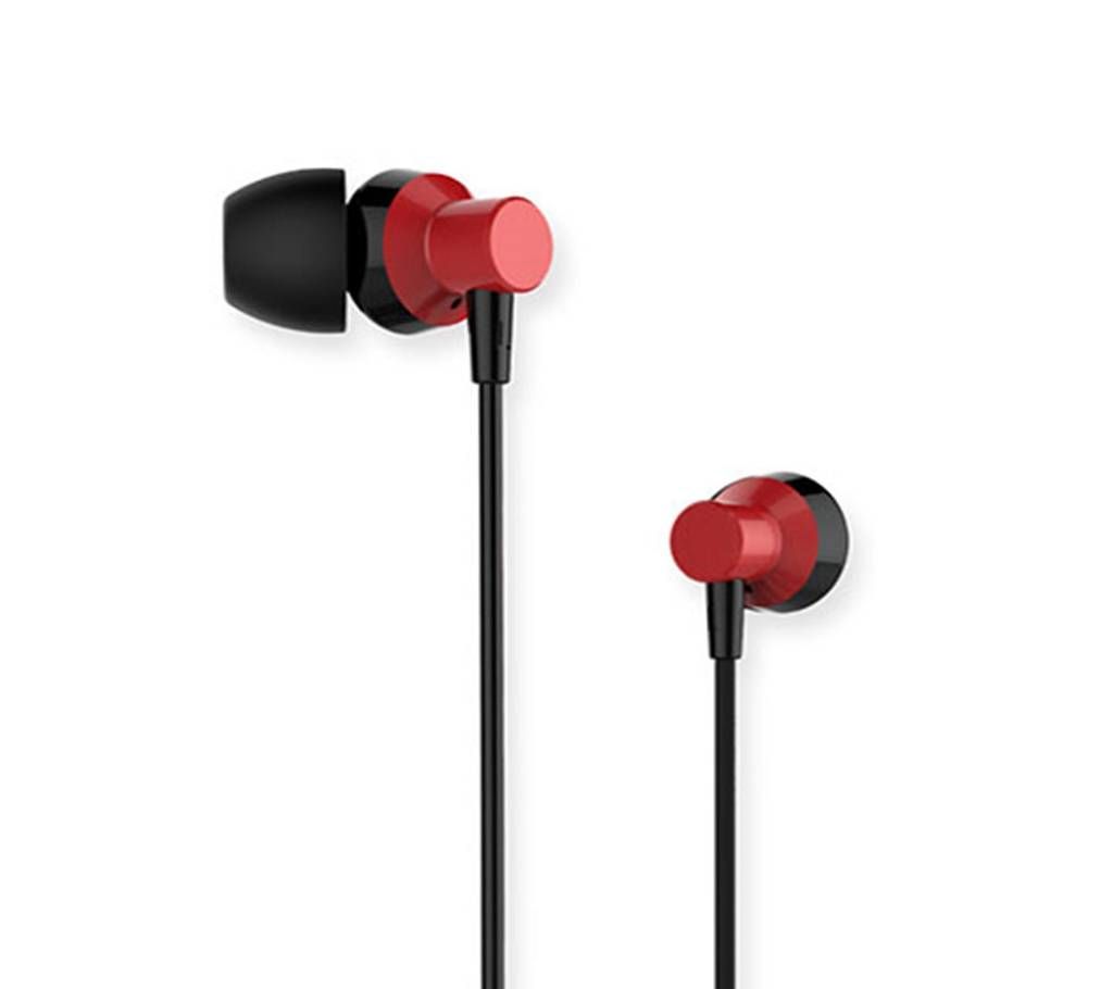 Remax RM 512 Earphone - Red and Black