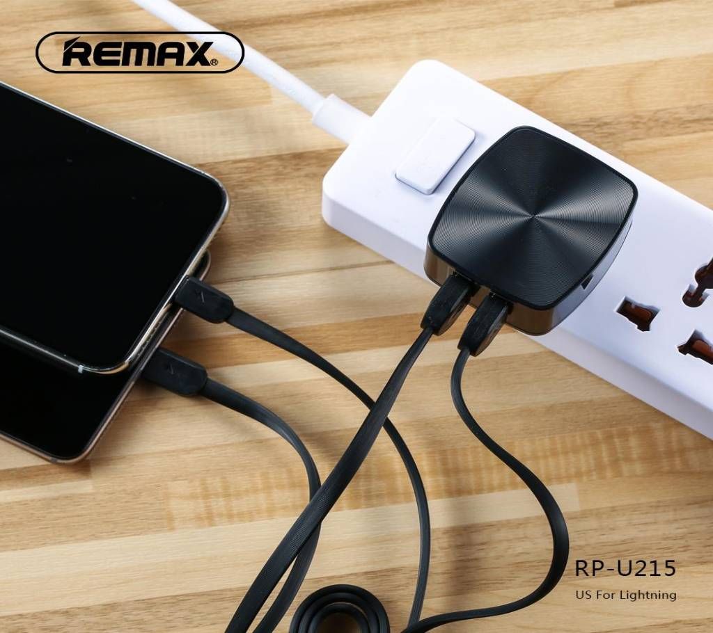 REMAX 2 USB Port Charger and Data Cable RP-U215