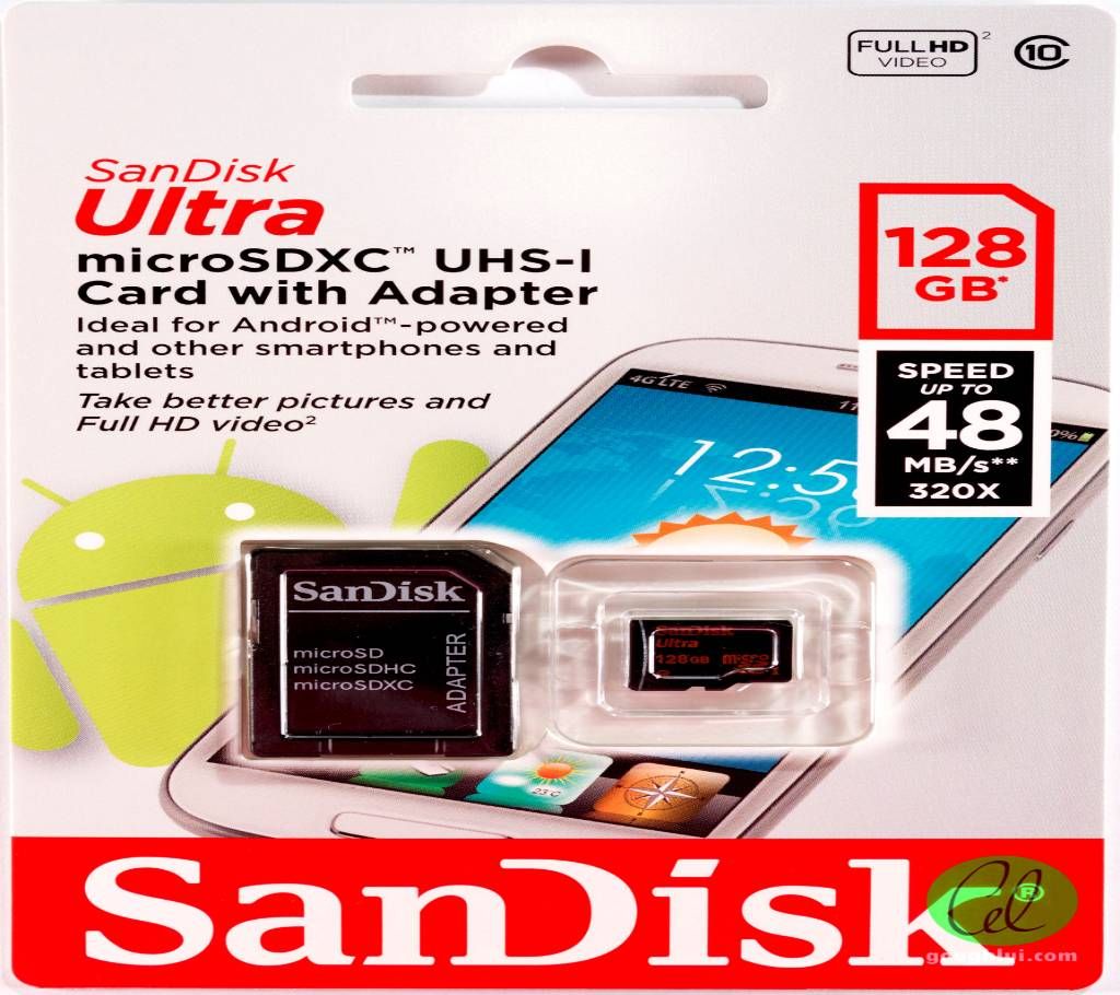 SANDISK 128 GB MEMORY CARD FOR CCTV CAMERA