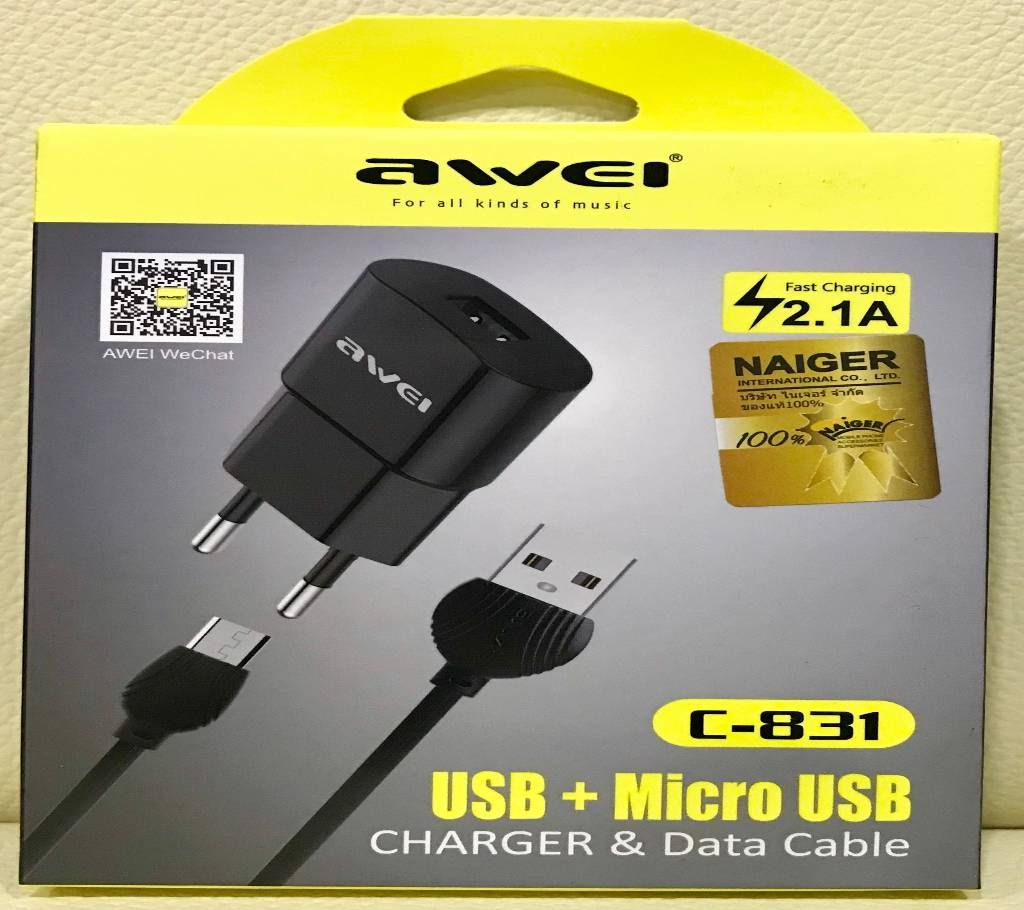 AWEI charging cable with C831 adapter model