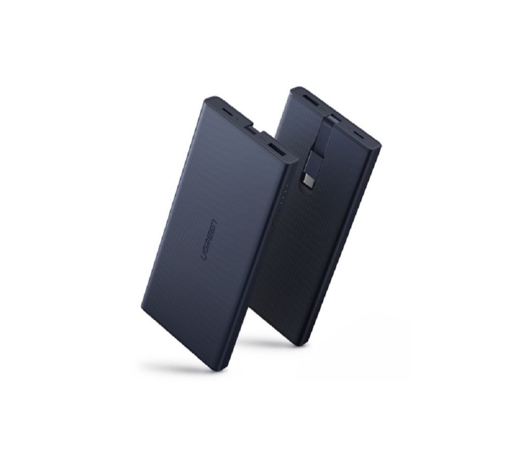 UGREEN 10000mAh Power Bank with Type C Cable Blue