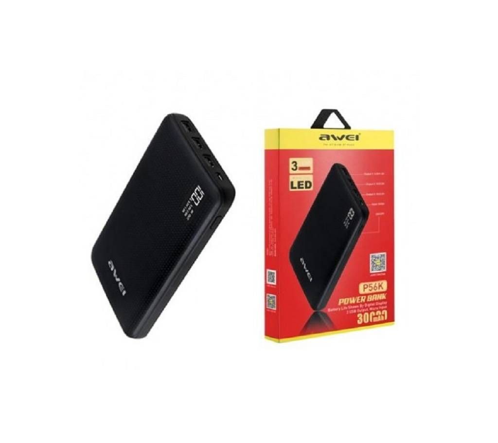 Awei P56K Power Bank 30000mAh 3USB Original