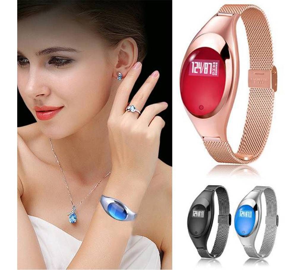 Z18 Bracelet Blood Pressure Heart Rate monitor smart watch 
