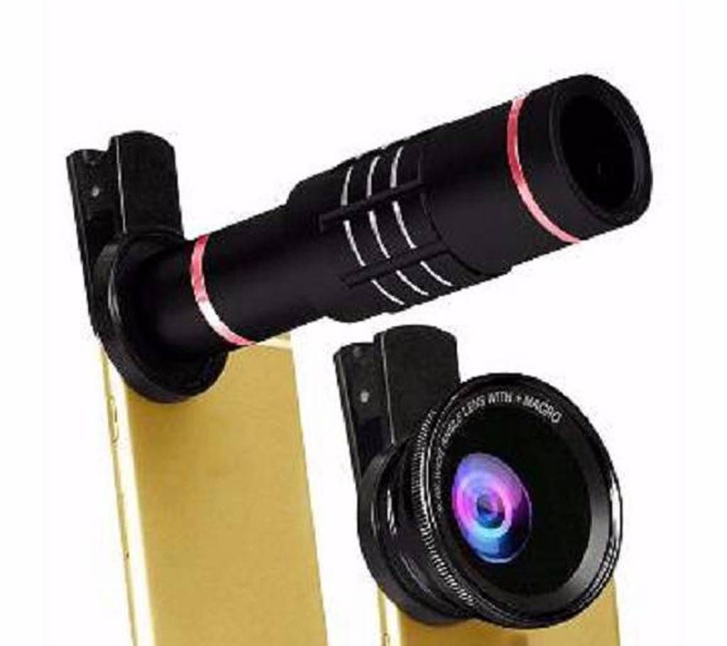 3 in 1 12x Zoom lens 