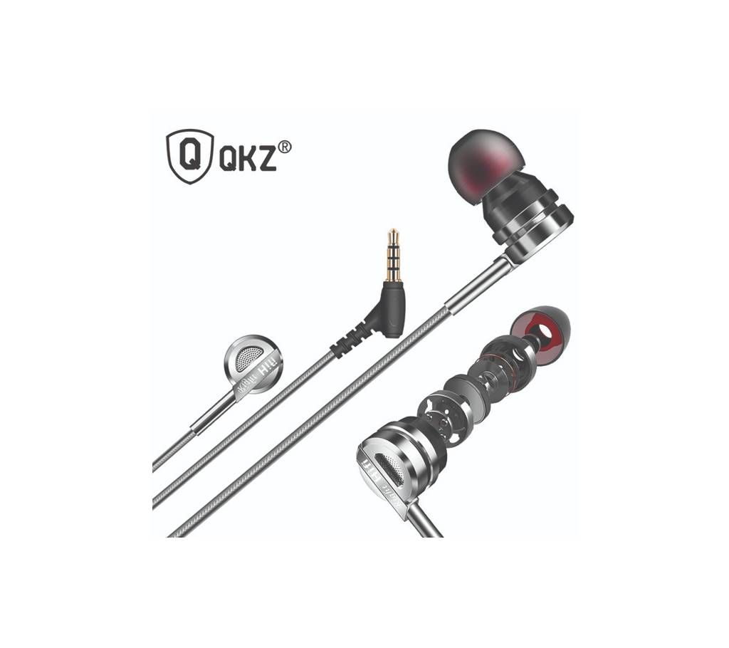 QKZ DM9 Original Zinc Alloy HiFi 3.5mm Earphones Earbuds Super Bass Metal DJ MP3