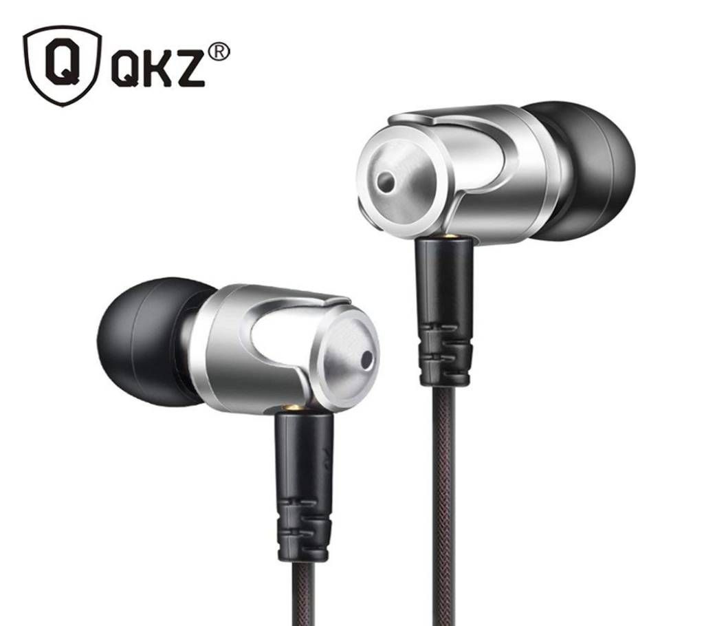 qkz DM4 in-ear headphone dynamic with microphone Microphone Hybrid block HIFI headphones in-ear headset fone de ouvido Dj MP3