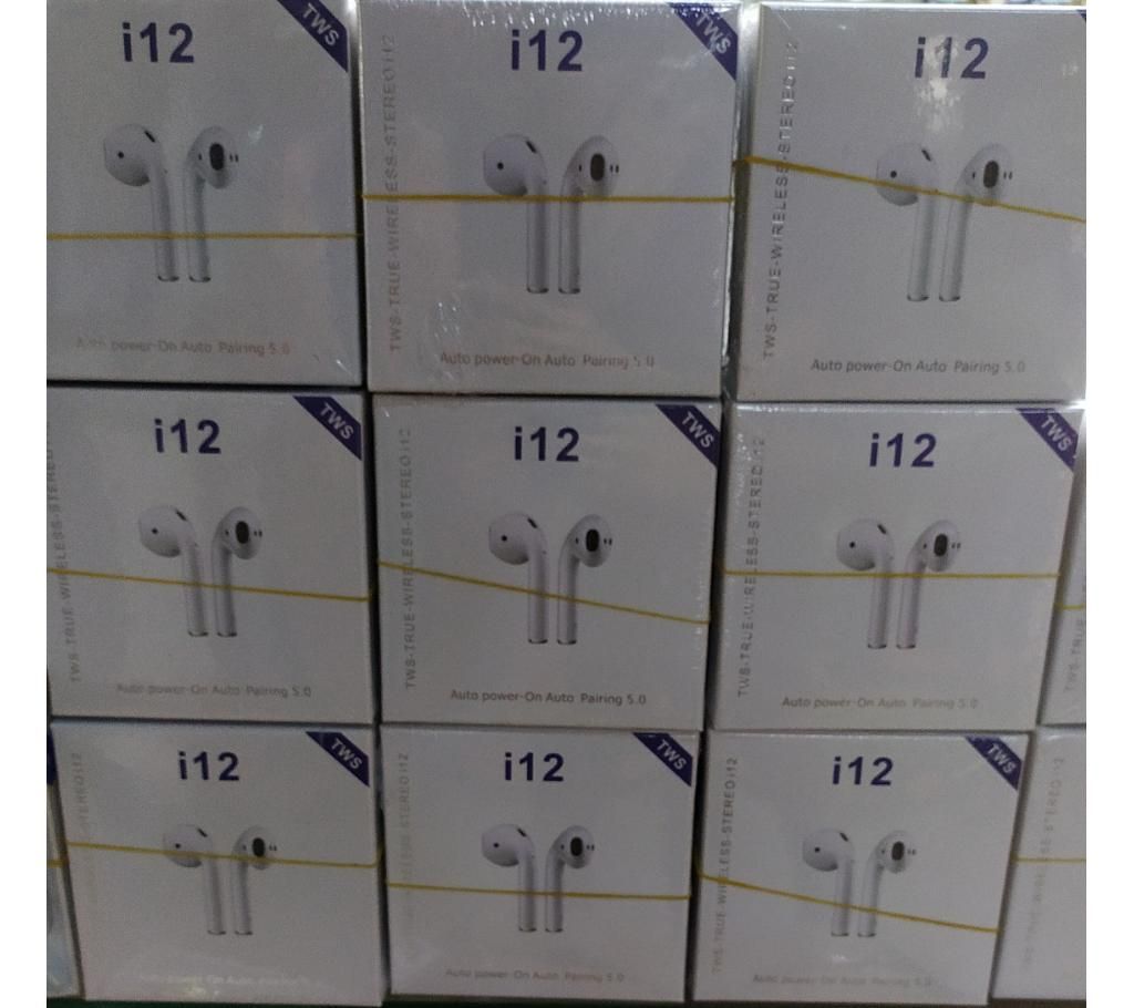 i 12 tws wireless Earphone - 1 pcs 