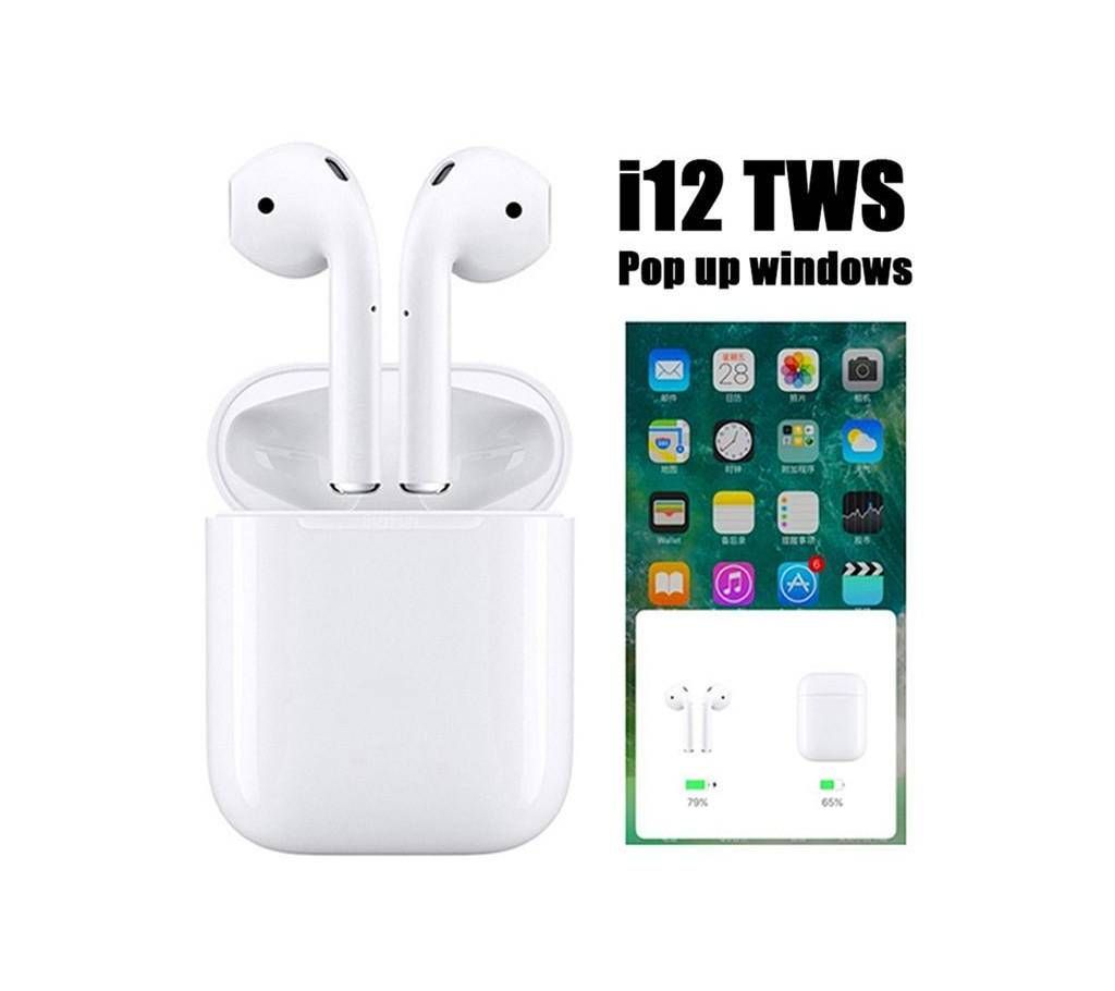 TOHAYIE i12 Bluetooth Headset TWS Bluetooth 5.0 Noise Cancelling Mouth Control Earphone With Charging Box