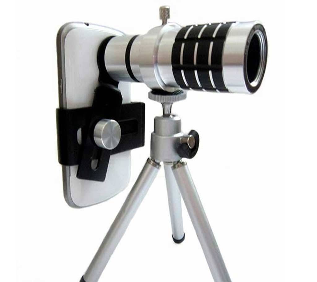 Universal 12X Zoom Telescope Mobile Phone Lens