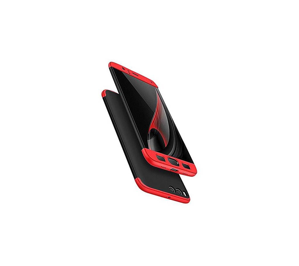 Xiaomi Mi A1 360 Full Protection Ultra Slim Fit Case Cover - Red and Black