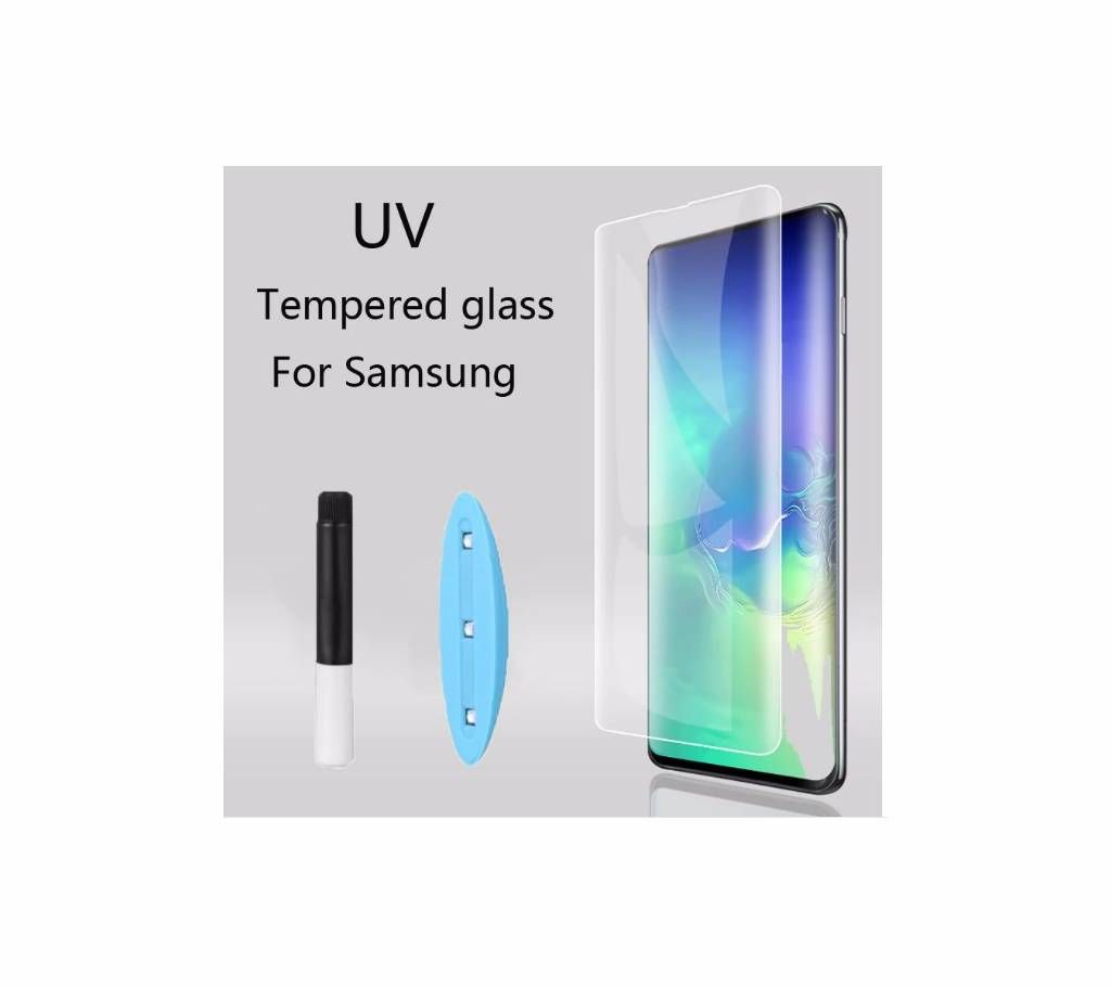 Clear Curved UV Liquid Full Glue Tempered Screen Protector For Samsung Galaxy S10 Plus