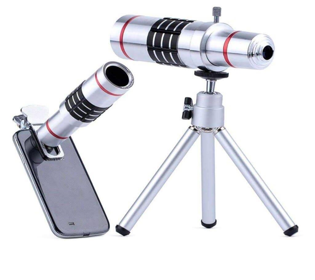 18X Zoom Mobile Phone Telescope Zoom Lens  Steel Body
